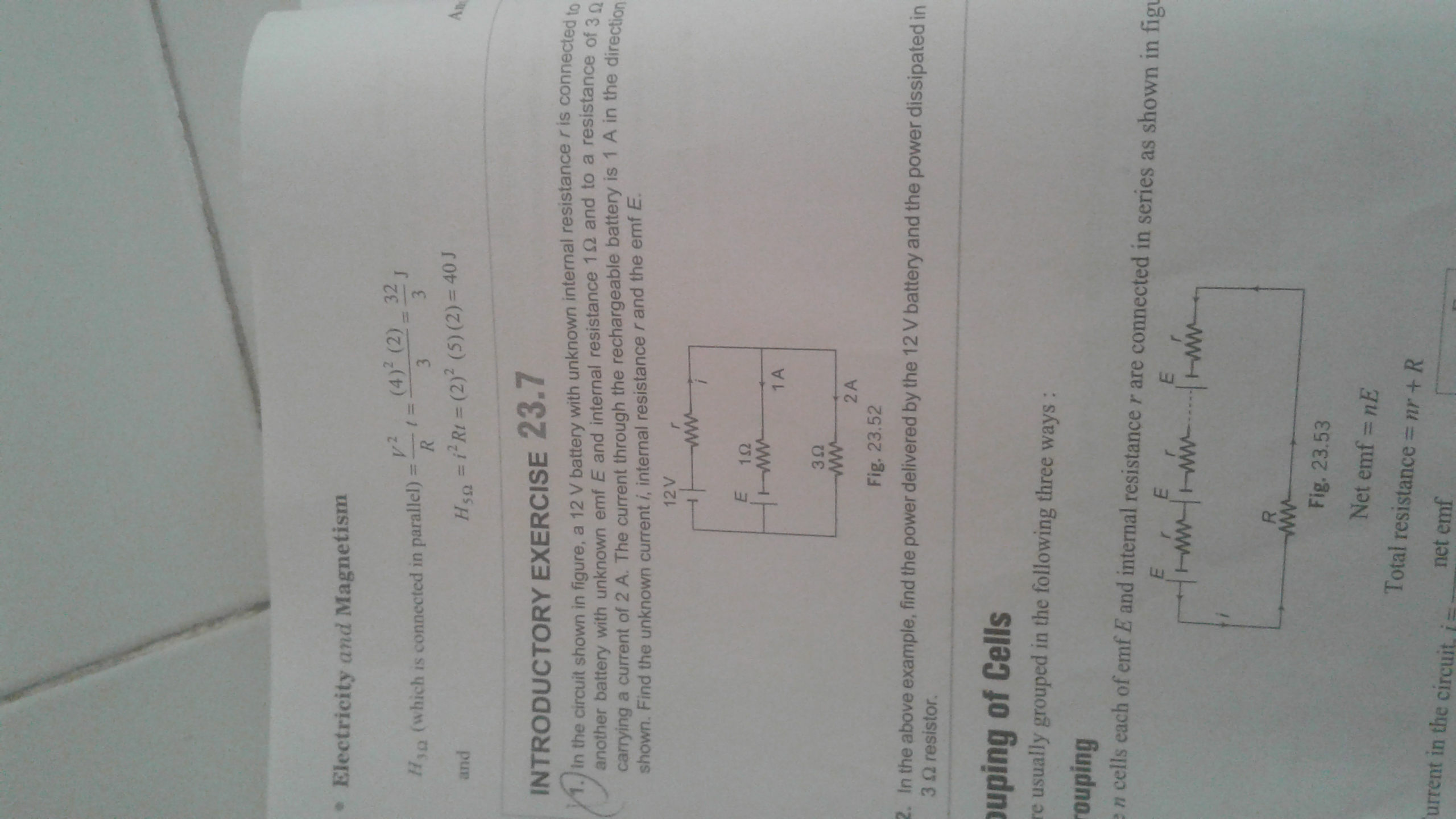 Question image for Help me to solve 23.7!! Find the unknown current